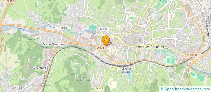 localisation de l'entreprise BBS SNACK à LONS-LE-SAUNIER