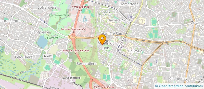 localisation de l'entreprise BBS SOLUTIONS à ST-HERBLAIN