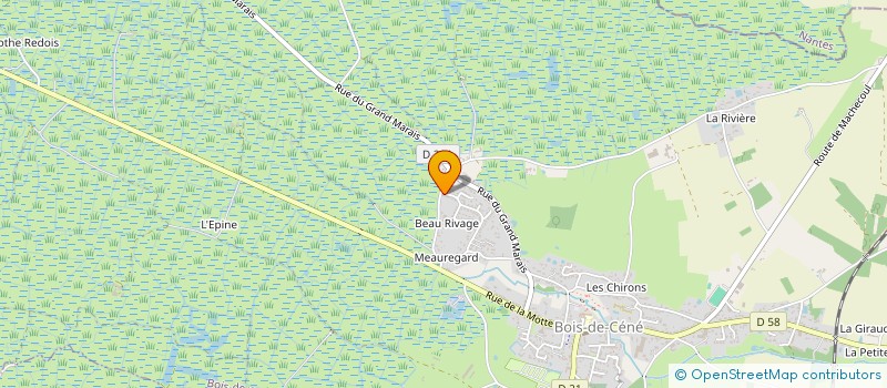 localisation de l'entreprise BBST  BOIS-DE-CENE