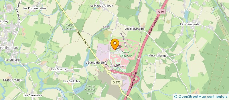 localisation de l'entreprise BBT  FRONTENAUD