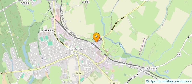 localisation de l'entreprise BBT D'ABBEVILLE à FORGES-LES-EAUX