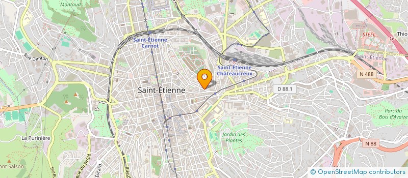localisation de l'entreprise BBT PARTNER à SAINT-ETIENNE