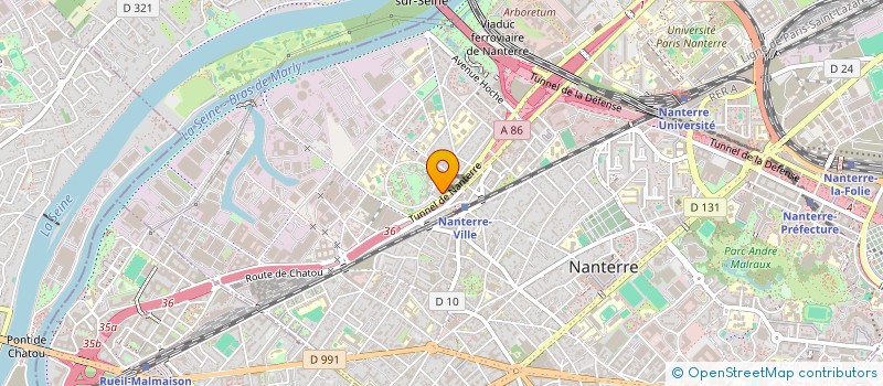 localisation de l'entreprise BBT SARL  NANTERRE