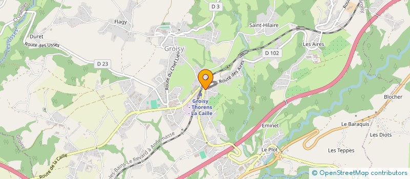 localisation de l'entreprise BBTD  GROISY