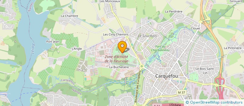 localisation de l'entreprise BBV  CARQUEFOU