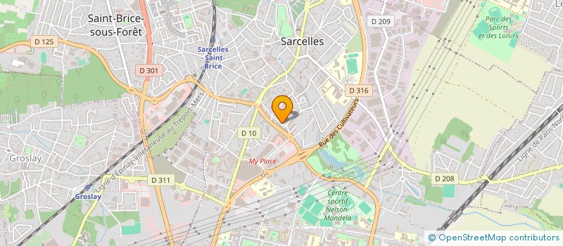 localisation de l'entreprise BBVL  SARCELLES