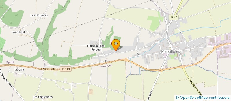 localisation de l'entreprise BC 4 VIGNES  MARCILLOLES