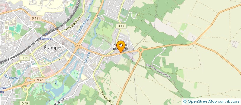 localisation de l'entreprise BC  ETAMPES