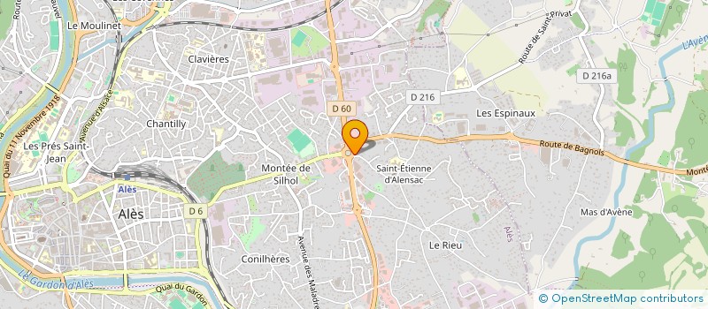 localisation de l'entreprise BC ALES à ALES