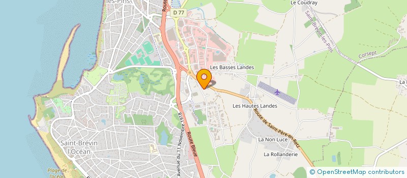 localisation de l'entreprise BC AUTOMOBILE à SAINT BREVIN LES PINS