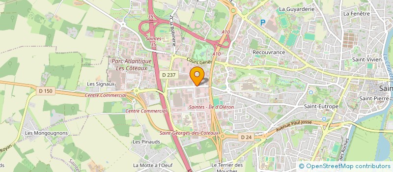 localisation de l'entreprise BC AUTOS  SAINTES