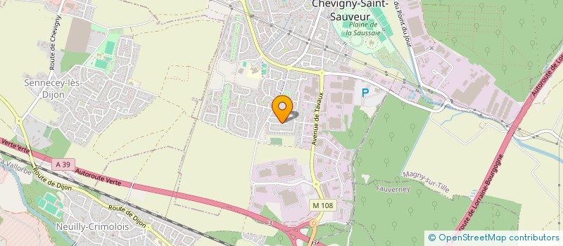 localisation de l'entreprise BC AVENIR  CHEVIGNY-SAINT-SAUVEUR