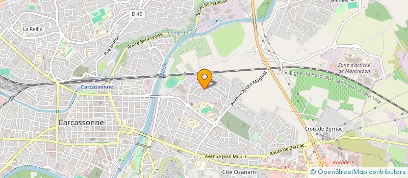 localisation de l'entreprise BC CONSTRUCTION à CARCASSONNE