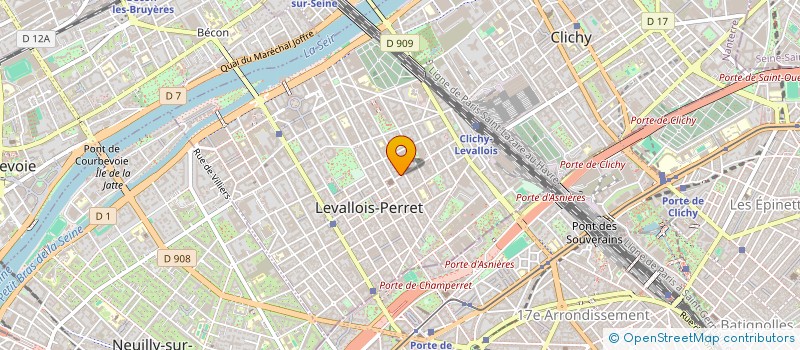 localisation de l'entreprise BC.DECREMIERS à LEVALLOIS-PERRET
