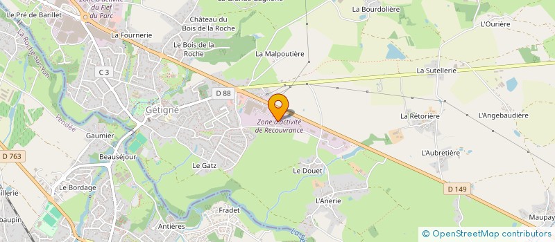 localisation de l'entreprise BC ELEC  GETIGNE