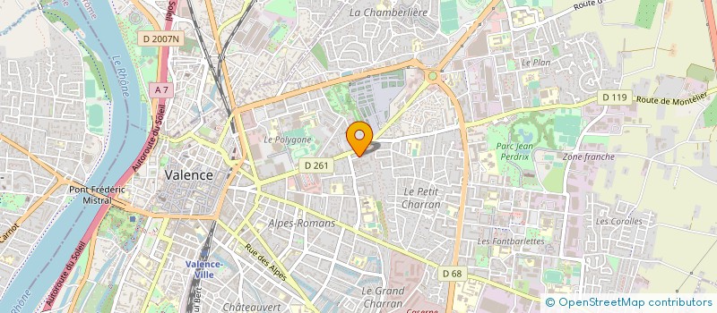 localisation de l'entreprise BC ENCADREMENTS  PORTES LES VALENCE