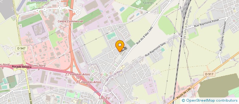 localisation de l'entreprise BC ESPACE AMENAGE  PONT-A-VENDIN