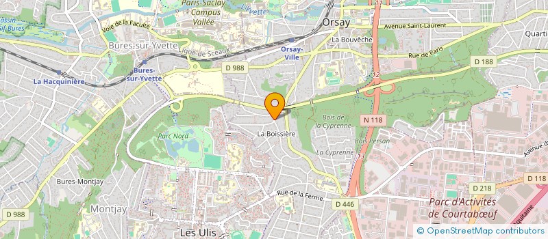 localisation de l'entreprise BC EUROPARTNERS à ORSAY