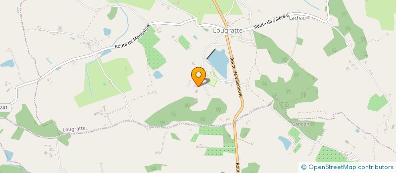 localisation de l'entreprise BC EXPLOITATION FORESTIERE  BEAUGAS