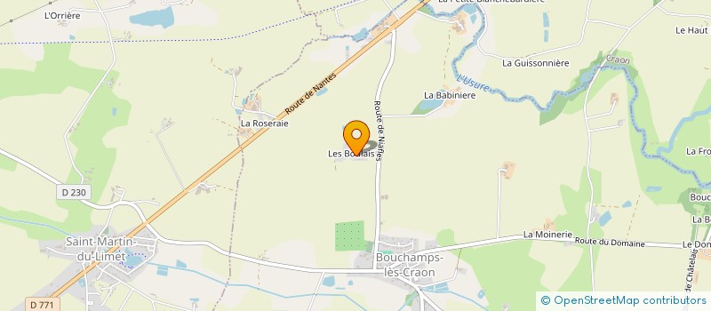 localisation de l'entreprise BC FINANCES  BOUCHAMPS LES CRAON