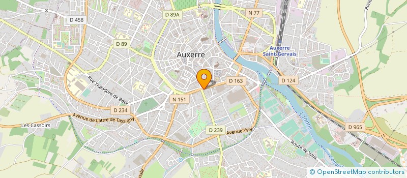 localisation de l'entreprise BC HOLDING à AUXERRE