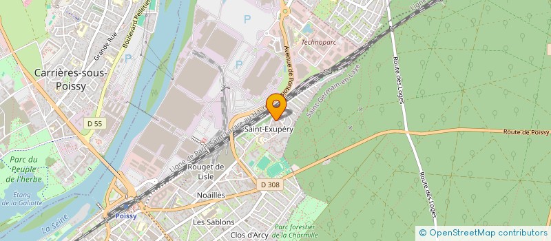 localisation de l'entreprise BC HOLDING  POISSY