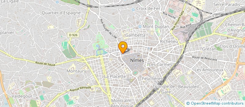 localisation de l'entreprise BC HOLDING  NIMES