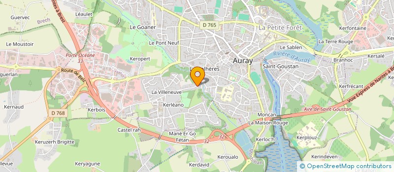 localisation de l'entreprise BC IMMO à AURAY