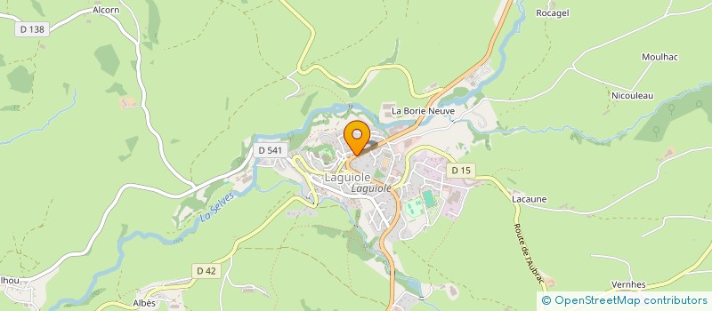 localisation de l'entreprise BC IMMOBILIER  LAGUIOLE