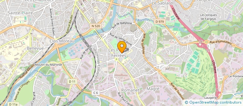localisation de l'entreprise BC IMMOBILIER à LIMOGES