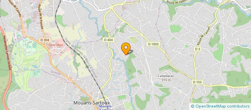 localisation de l'entreprise BC INVEST  MOUANS-SARTOUX