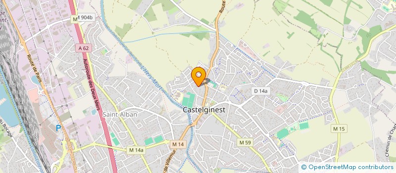 localisation de l'entreprise BC INVEST  CASTELGINEST