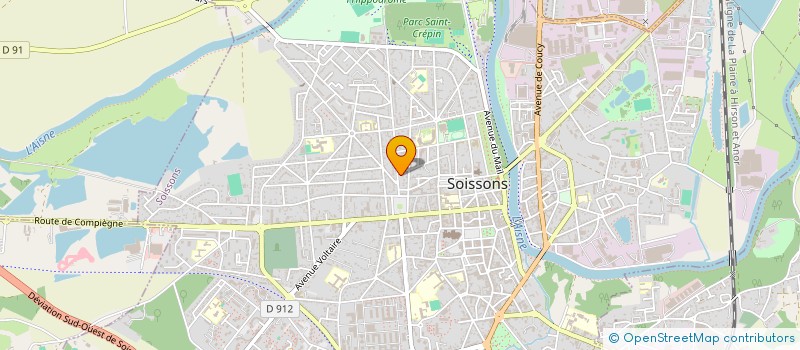 localisation de l'entreprise BC INVEST à SOISSONS