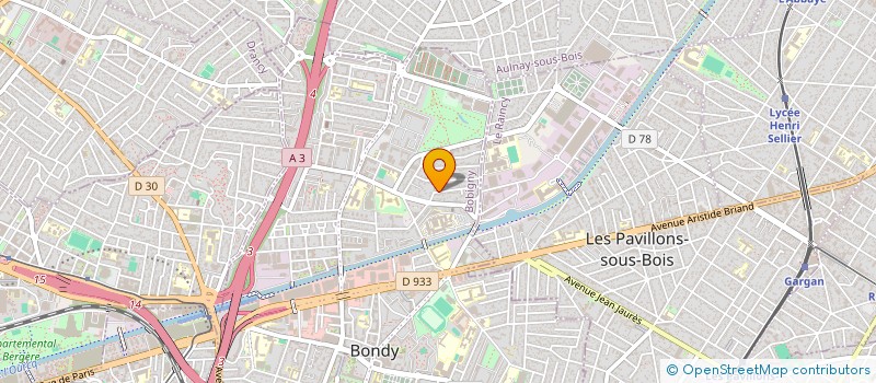 localisation de l'entreprise BC INVEST  BONDY