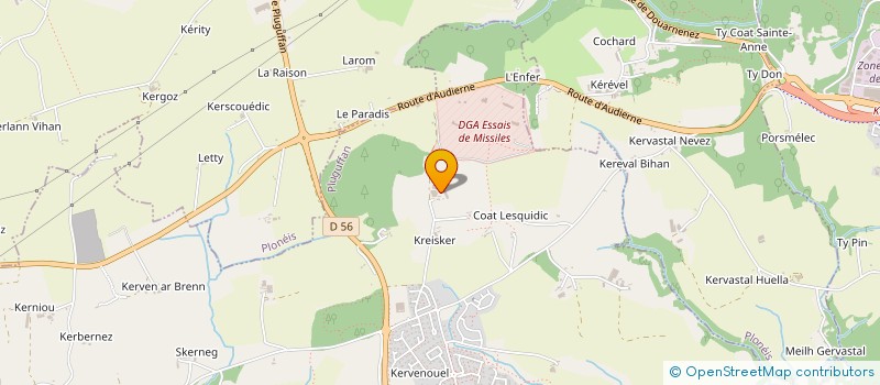 localisation de l'entreprise BC LOCATIONS  PLUGUFFAN