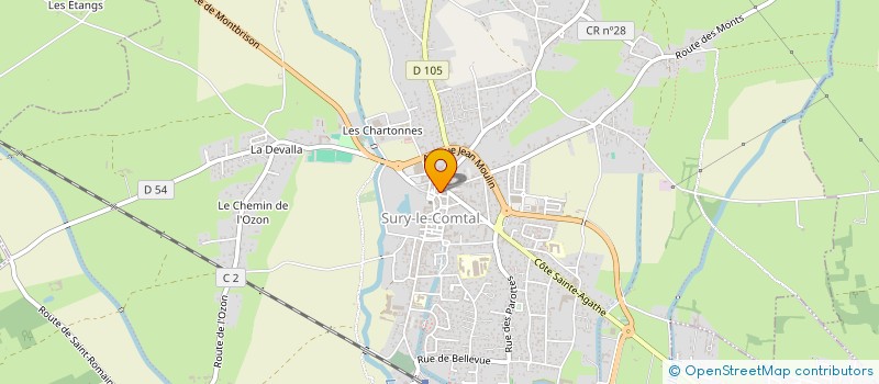 localisation de l'entreprise BC MACONNERIE à SURY-LE-COMTAL