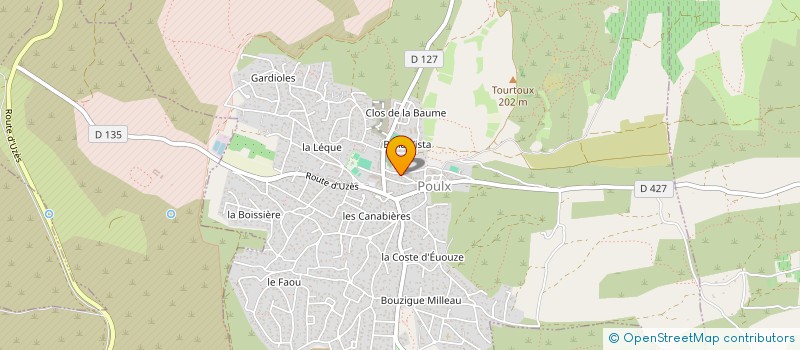 localisation de l'entreprise BC MACONNERIE  POULX