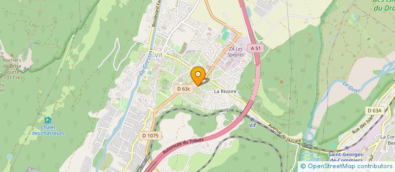 localisation de l'entreprise BC MESSAGERIES à VIF
