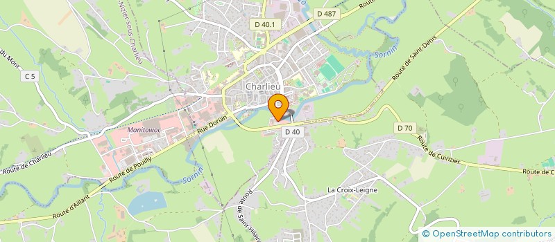 localisation de l'entreprise BC METAL  CHARLIEU