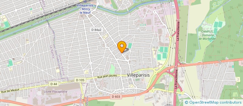 localisation de l'entreprise BC & NL SCI  VILLEPARISIS