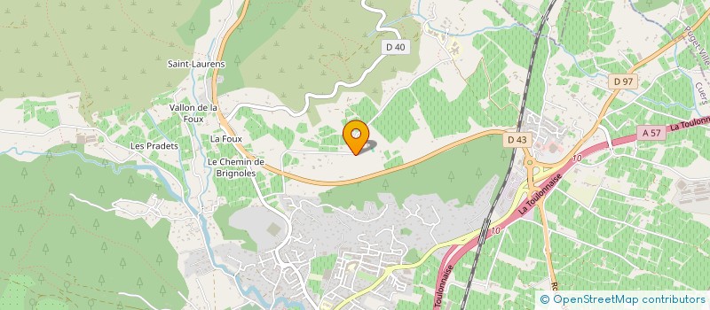 localisation de l'entreprise BC OUSTAU  CUERS