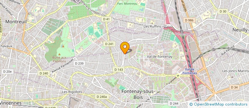 localisation de l'entreprise BC PARIS (BAILA CONMIGO PARIS)  FONTENAY-SOUS-BOIS