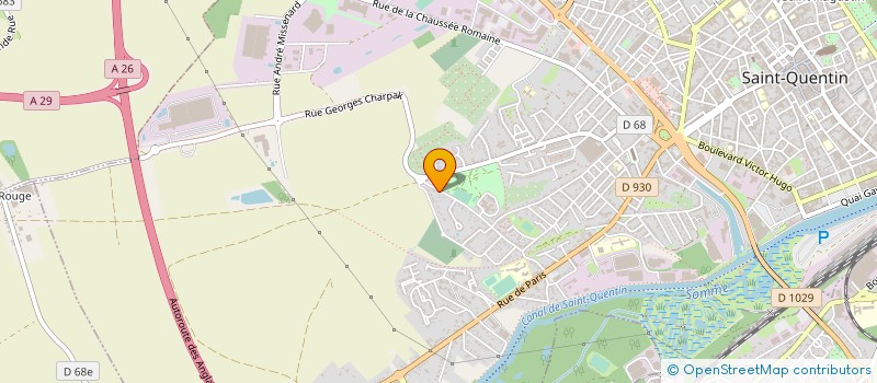 localisation de l'entreprise BC PLOMBERIE CHAUFFAGE à SAINT-QUENTIN