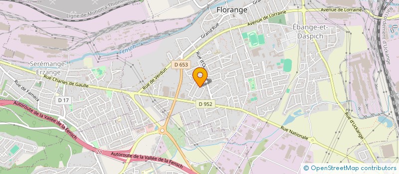 localisation de l'entreprise BC PODOLOGIE à FLORANGE