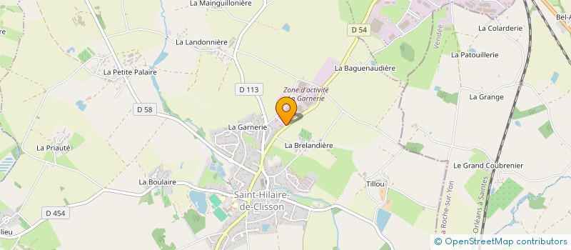localisation de l'entreprise BC PRODUCTION à SAINT-HILAIRE-DE-CLISSON