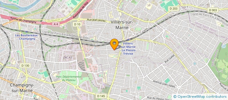 localisation de l'entreprise BC PROM à VILLIERS-SUR-MARNE