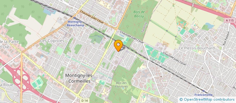 localisation de l'entreprise BC RENTAL à MONTIGNY LES CORMEILLES
