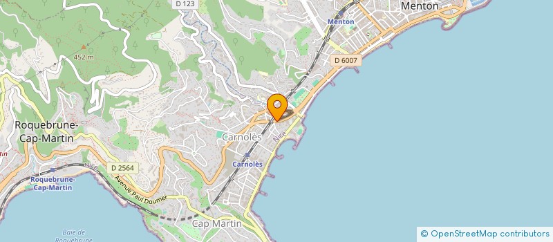 localisation de l'entreprise BC SERVICES à ROQUEBRUNE-CAP-MARTIN