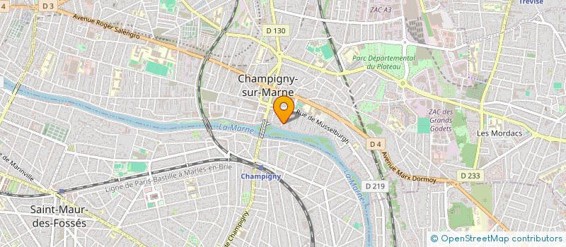 localisation de l'entreprise BC SERVICES à CHAMPIGNY-SUR-MARNE