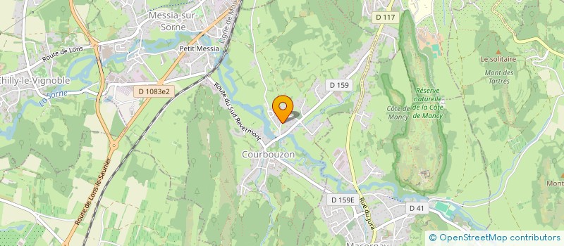 localisation de l'entreprise BC STOCKAGE  COURBOUZON